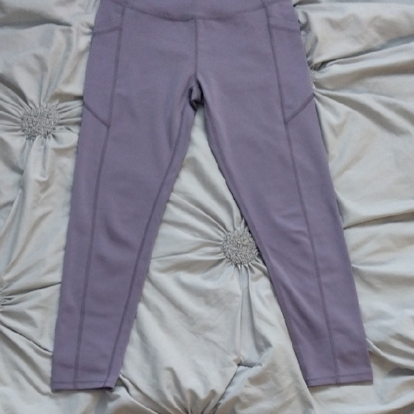 Lavender High-Waisted Leggings - Picture 3 of 7